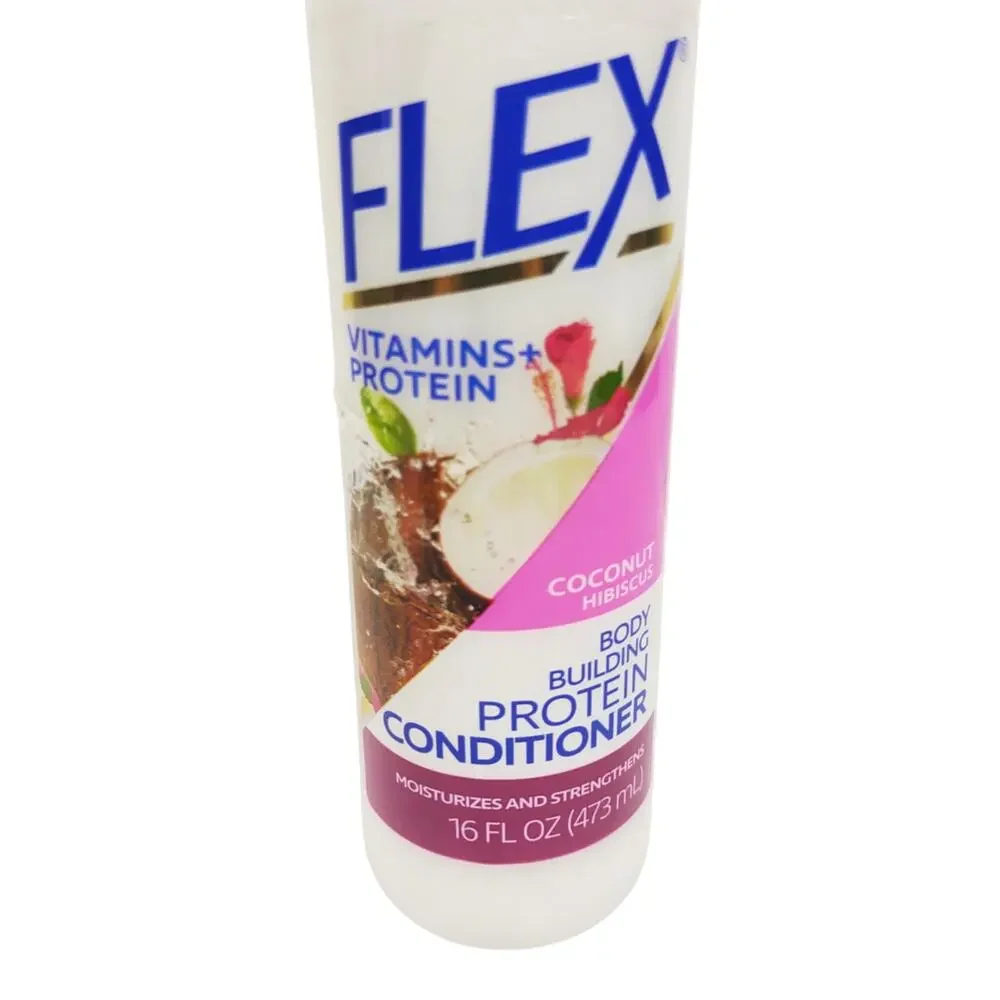 Flex Vitamins Protein Body Building Protein Conditioner Coconut Hibiscus 16fl oz